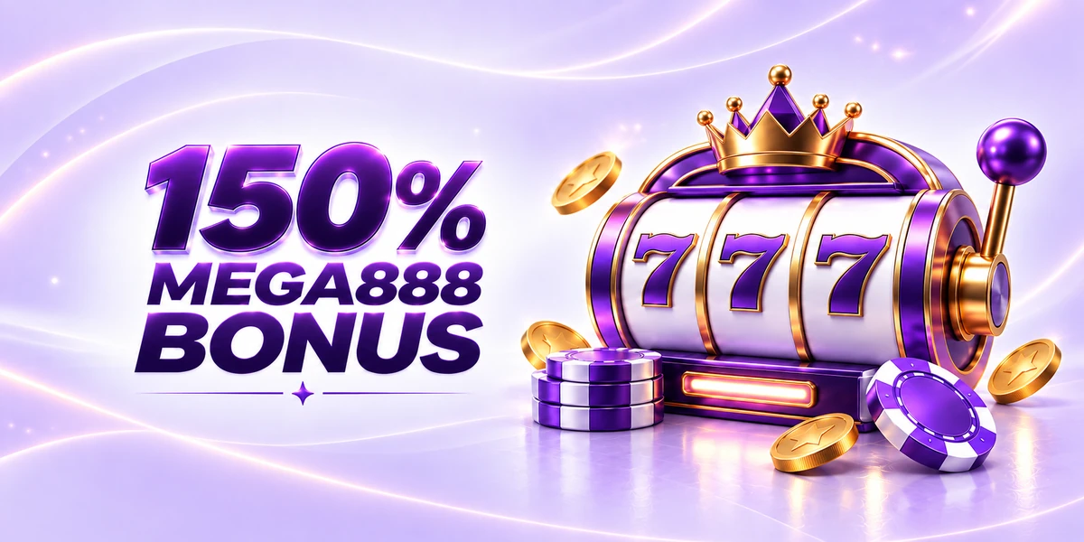 150% XVG8 Mega888 Bonus promotion artwork