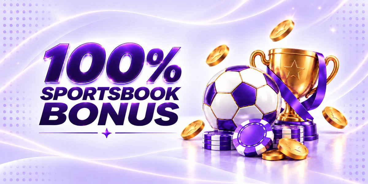 100% XVG8 Sportsbook Bonus promotion artwork