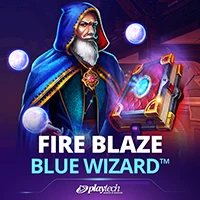 Fire Blaze Blue Wizard Playtech game artwork